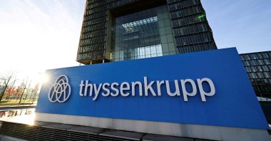 A view of Thyssenkrupp headquarters in Essen, Germany, Nov. 22, 2023. (Reuters Photo)