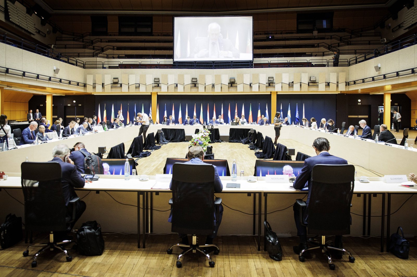 Foreign ministers gather for the Gymnich meeting, Berlin, Germany, Aug. 31, 2022. (Reuters Photo)