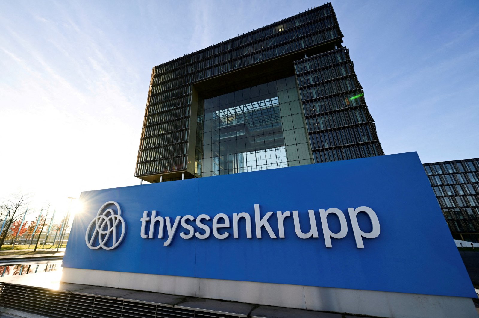 A view of Thyssenkrupp headquarters in Essen, Germany, Nov. 22, 2023. (Reuters Photo)