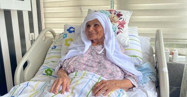 Gülten Saruhan, 108, lives in Rize, Türkiye, Sept. 1, 2024. (IHA Photo)
