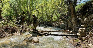 Turkish soldiers participate in an operation in northern Iraq, Aug. 6, 2024. (Ministry of Defense via AA Photo)