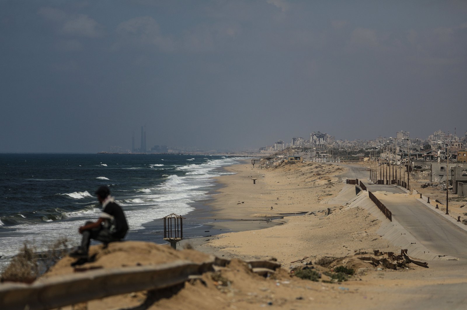 A view of Gaza City amid the conflict in which more than 40,000 Palestinians have been killed by Israeli forces since Oct. 7, according to the Palestinian Health Ministry, southern Gaza Strip, Palestine, Aug. 31, 2024. (EPA Photo)