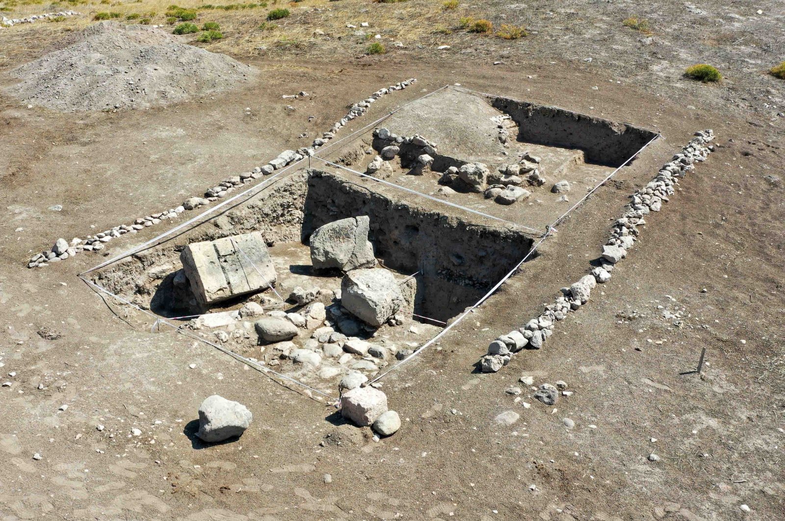 Excavation at the ancient city of Lystra, a key site in world and Christian history has begun, Konya, Türkiye, Sept. 1, 2024. (IHA Photo)