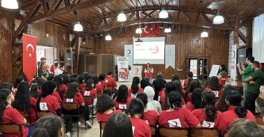 Participants at the Textile Production and Design camp run by the Turkish Red Crescent (Kızılay), Ankara, Türkiye, Aug. 31, 2024. (DHA Photo)