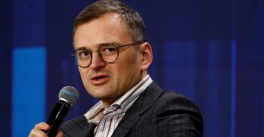 Ukrainian Foreign Minister Dmytro Kuleba attends a conference in Kyiv, Ukraine, Feb. 25, 2024. (Reuters Photo)