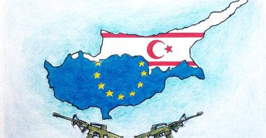 Turkish Cypriots must stop being sidelined, while Western imperialism can no longer steer Cyprus&#039;s destiny. (Illustration by Erhan Yalvaç)