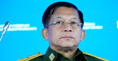 Commander-in-Chief of Myanmar&#039;s armed forces, Senior General Min Aung Hlaing attends the IX Moscow Conference on International Security, Moscow, Russia, June 23, 2021. (Reuters Photo)