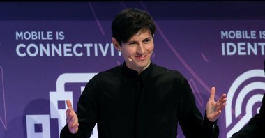 Founder and CEO of Telegram Pavel Durov delivers a keynote speech during the Mobile World Congress, Barcelona, Spain, Feb. 23, 2016. (Reuters Photo)