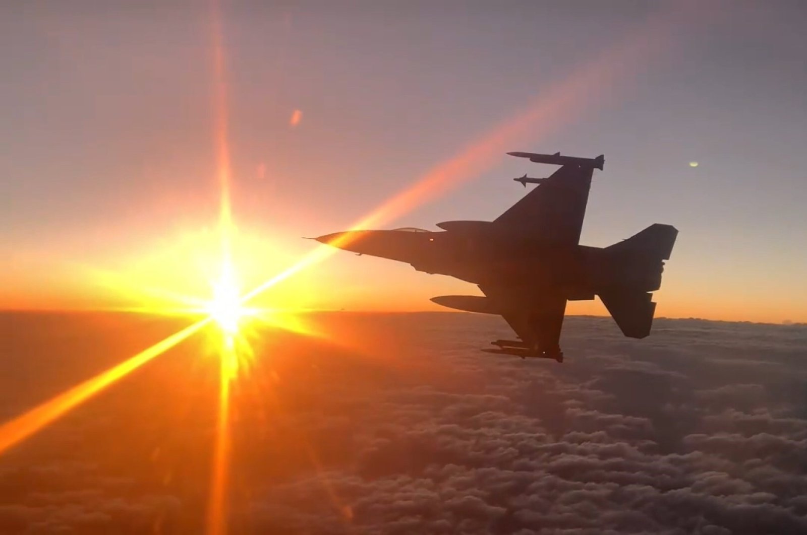 A view of a Turkish fighter jet that took part in a counterterrorism operation in Iraq is seen in this photo shared by the Ministry of National Defense, Sept. 4, 2024. (İHA Photo)