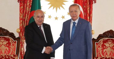 President Recep Tayyip Erdoğan meets with Algerian President Abdelmadjid Tebboune, Istanbul, Türkiye, July 22, 2023. (AA File Photo)