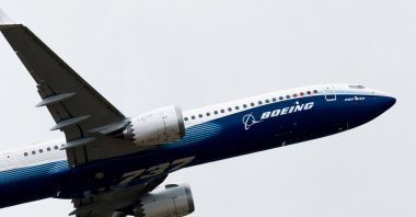 A Boeing 737 Max-10 performs a flying display at the 54th International Paris Airshow at Le Bourget Airport near Paris, France, June 20, 2023. (Reuters Photo)
