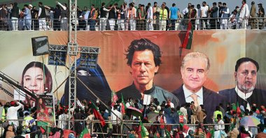 Pakistan Tehreek-e-Insaf (PTI) activists take part in a public rally to demand the release of party leader and former Prime Minister Imran Khan, Islamabad, Pakistan, Sept. 8, 2024. (AFP Photo)