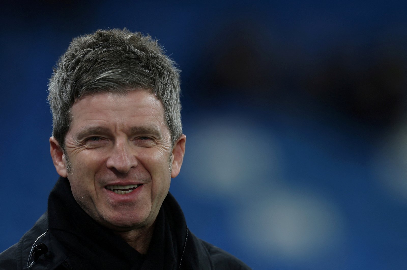 Noel Gallagher of Oasis is pictured inside the stadium before the match between Manchester City and RB Leipzig, in Manchester, Britain, March 14, 2023. (Reuters Photo)