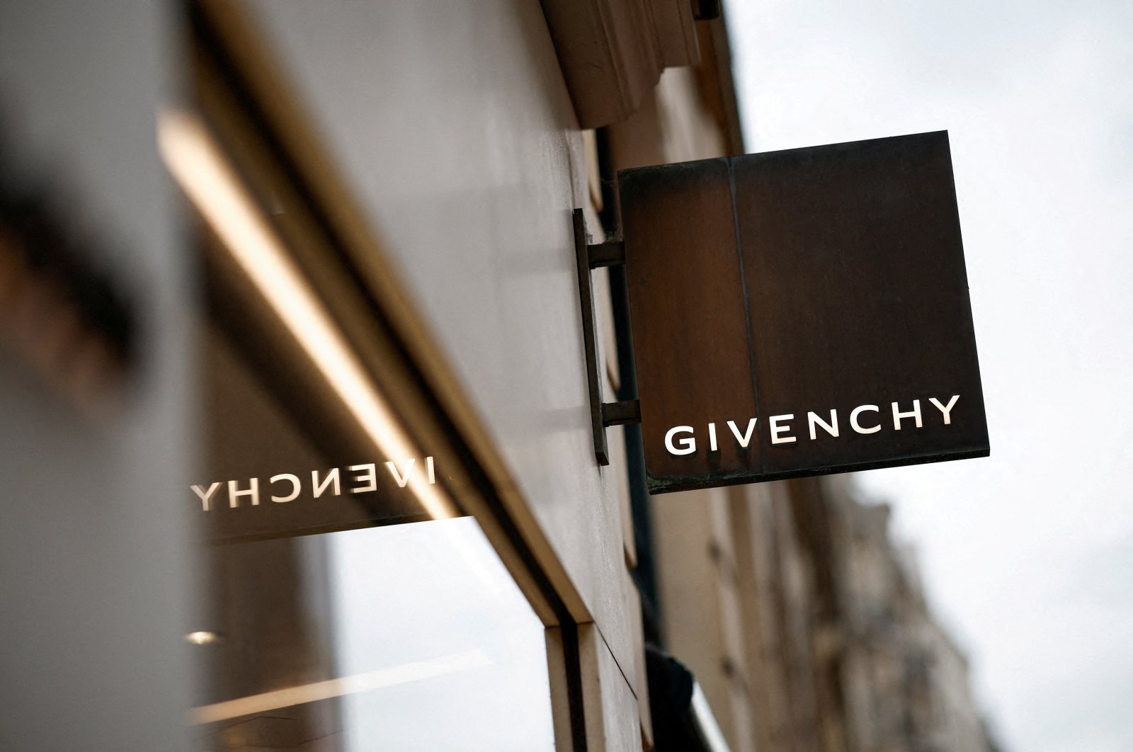 A sign on the exterior of a Givenchy luxury boutique operated by LVMH Moet Hennessy Louis SE, Paris, France, Jan. 25, 2024. (Reuters Photo)