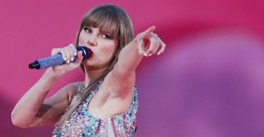 American singer and songwriter Taylor Swift performs on stage as part of her Eras Tour in Lisbon, Portugal, May 24, 2024. (AFP Photo)