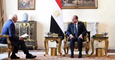 Egypt&#039;s President Abdel Fattah el-Sissi meets with High Representative of the European Union for Foreign Affairs and Security Policy Josep Borrell in Cairo, Sept. 9, 2024. (AFP Photo)