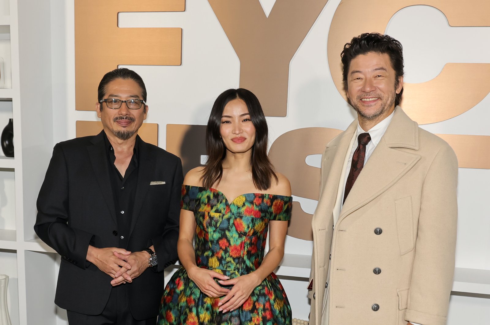 Hiroyuki Sanada (L), Anna Sawai and Tadanobu Asano (R) attend FX&#039;s &quot;Shogun&quot; FYC event during Disney FYC Fest in Los Angeles, California, U.S., June 11, 2024. (Getty Images)