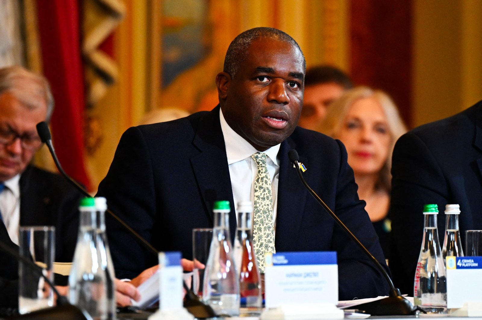 U.K. Foreign Secretary David Lammy attends the Fourth Crimea Platform Leaders Summit in Kyiv, Sept. 11, 2024. (AFP Photo)