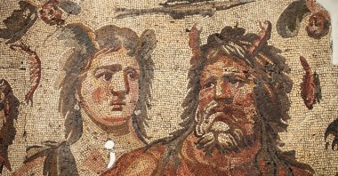 Ancient mosaics in Antakya, southern Türkiye, March 26, 2013. (Getty Images)