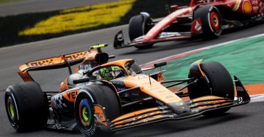 McLaren&#039;s Lando Norris in action during the Formula One Italian Grand Prix at the Autodromo Nazionale Monza, Monza, Italy, Sept. 1, 2024. (Reuters Photo) 