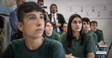 Students at Cezeri Green Technology Vocational and Technical Anatolian High School, Ankara, Türkiye, Sept. 9, 2024. (AA Photo)