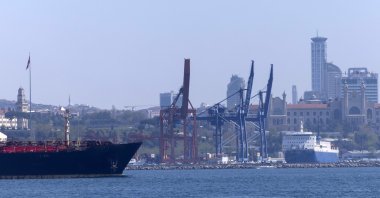 A general view of the Port of Haydarpaşa, Istanbul, Türkiye, April 9, 2024. (EPA Photo)
