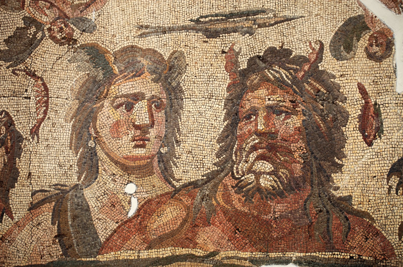 Ancient mosaics in Antakya, southern Türkiye, March 26, 2013. (Getty Images)