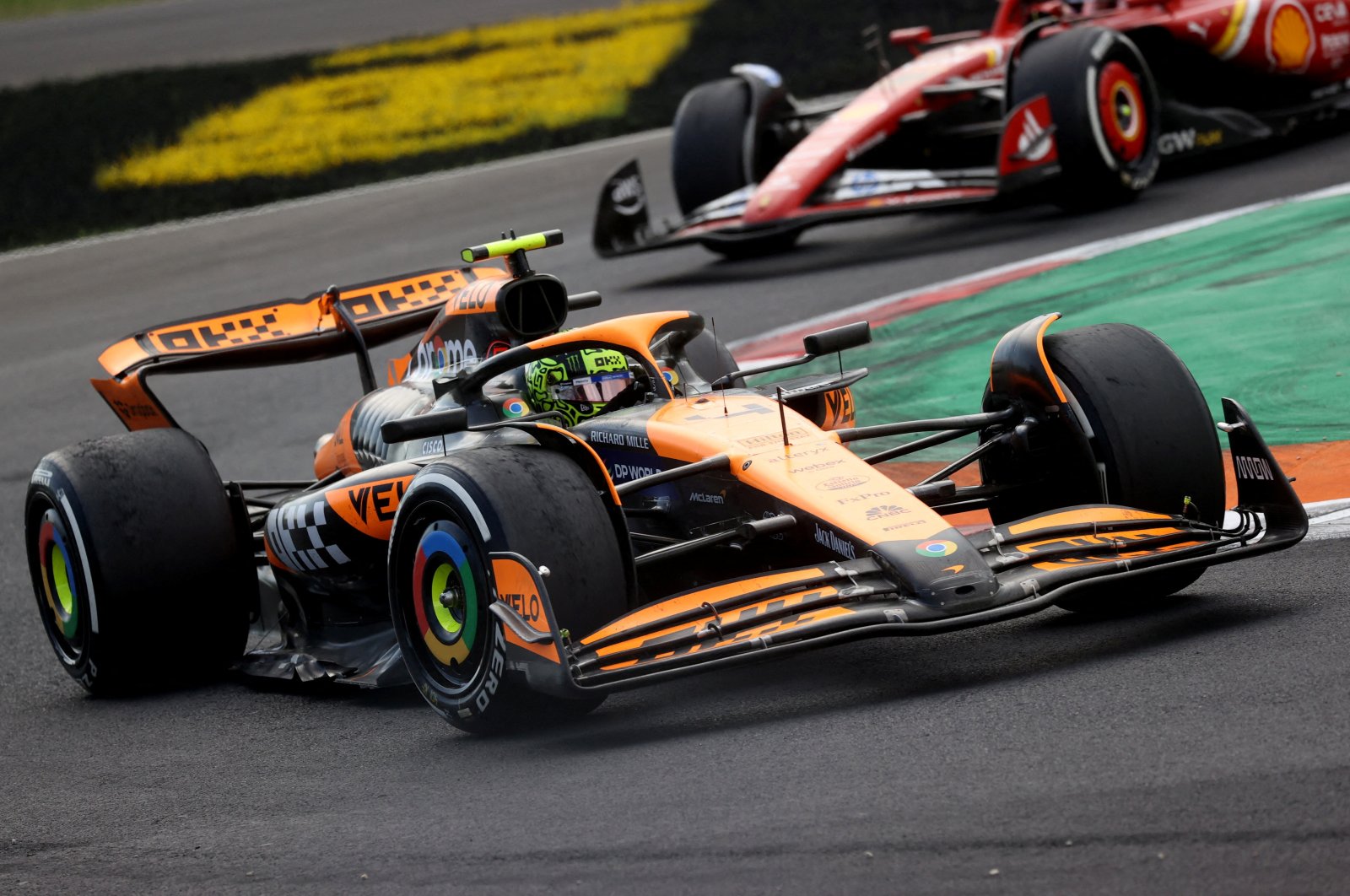 McLaren&#039;s Lando Norris in action during the Formula One Italian Grand Prix at the Autodromo Nazionale Monza, Monza, Italy, Sept. 1, 2024. (Reuters Photo) 