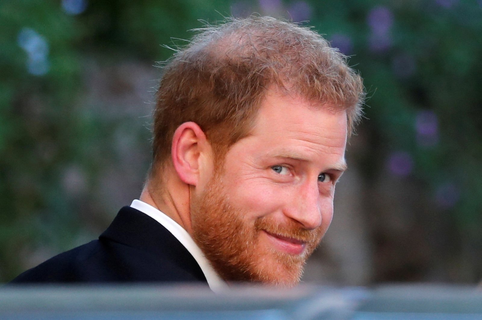 Britain&#039;s Prince Harry, Duke of Sussex, arrives to attend the wedding of fashion designer Misha Nonoo at Villa Aurelia, Rome, Italy, Sept. 20, 2019. (Reuters Photo)