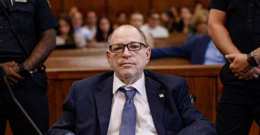 Former film producer Harvey Weinstein appears in Manhattan Criminal Court for a pretrial hearing following his overturned sex crimes conviction in New York City, U.S., July 19, 2024. (AFP Photo)