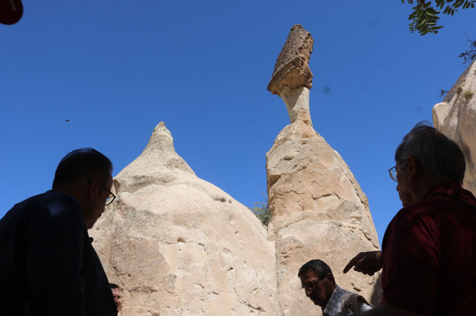 Members of the UNESCO Türkiye National Commission conduct inspections at the Paşabağları Site, Cappadocia, Türkiye, Sept. 14, 2024. (DHA Photo)