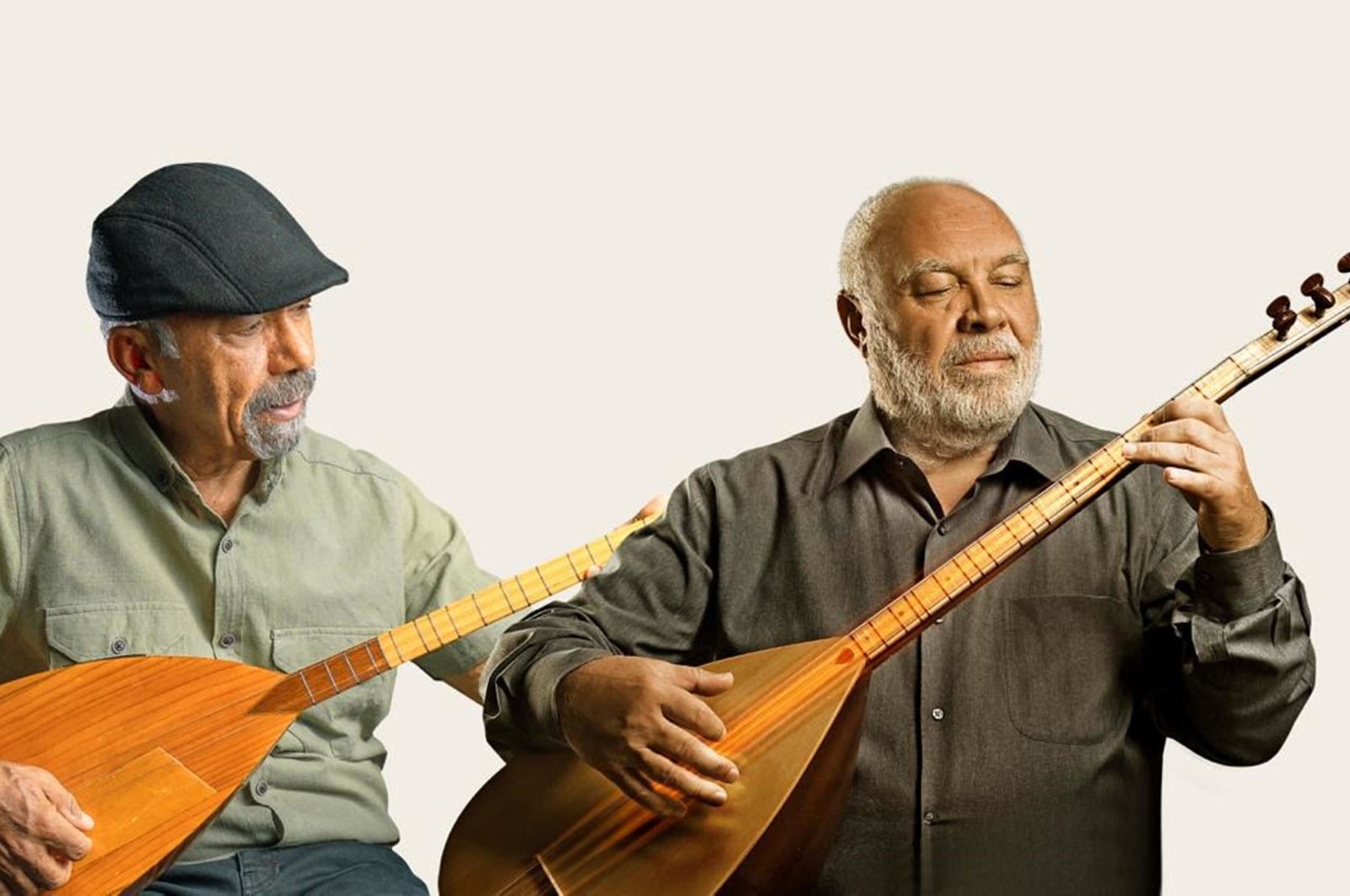 Turgay Salim and Musa Eroğlu play Turkish traditional instruments. (Courtesy of Turgay Salim and Musa Eroğlu)