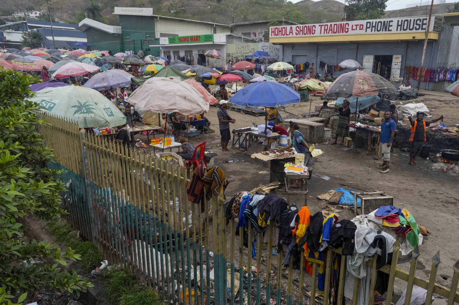 A view of a market in central Port Moresby, Papua New Guinea, Sept. 6, 2024. (AP Photo)