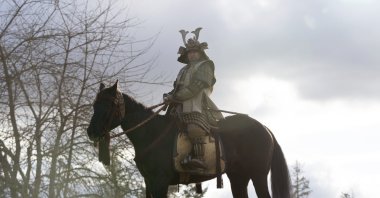 This image released by FX shows Hiroyuki Sanada in a scene from &quot;Shogun.&quot; (AP Photo)