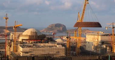 The construction site of Türkiye's first nuclear power plant, Akkuyu, in Mersin, southern Türkiye, Aug. 3, 2024. (AA Photo)