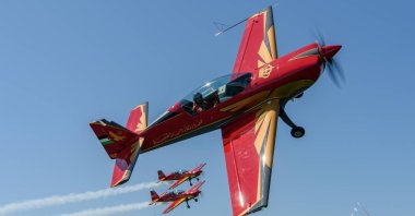 Royal Jordanian Falcons aircraft in this undated file photo. (Photo via 44th International Sanicole Airshow Website)