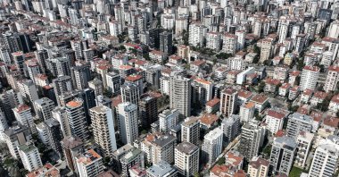An aerial photo shows a view of the Kadıköy district in Istanbul, Türkiye, March 20, 2023. (EPA File Photo)