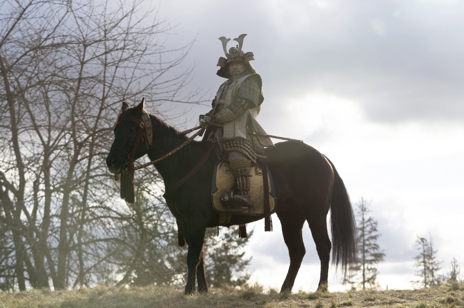 This image released by FX shows Hiroyuki Sanada in a scene from &quot;Shogun.&quot; (AP Photo)