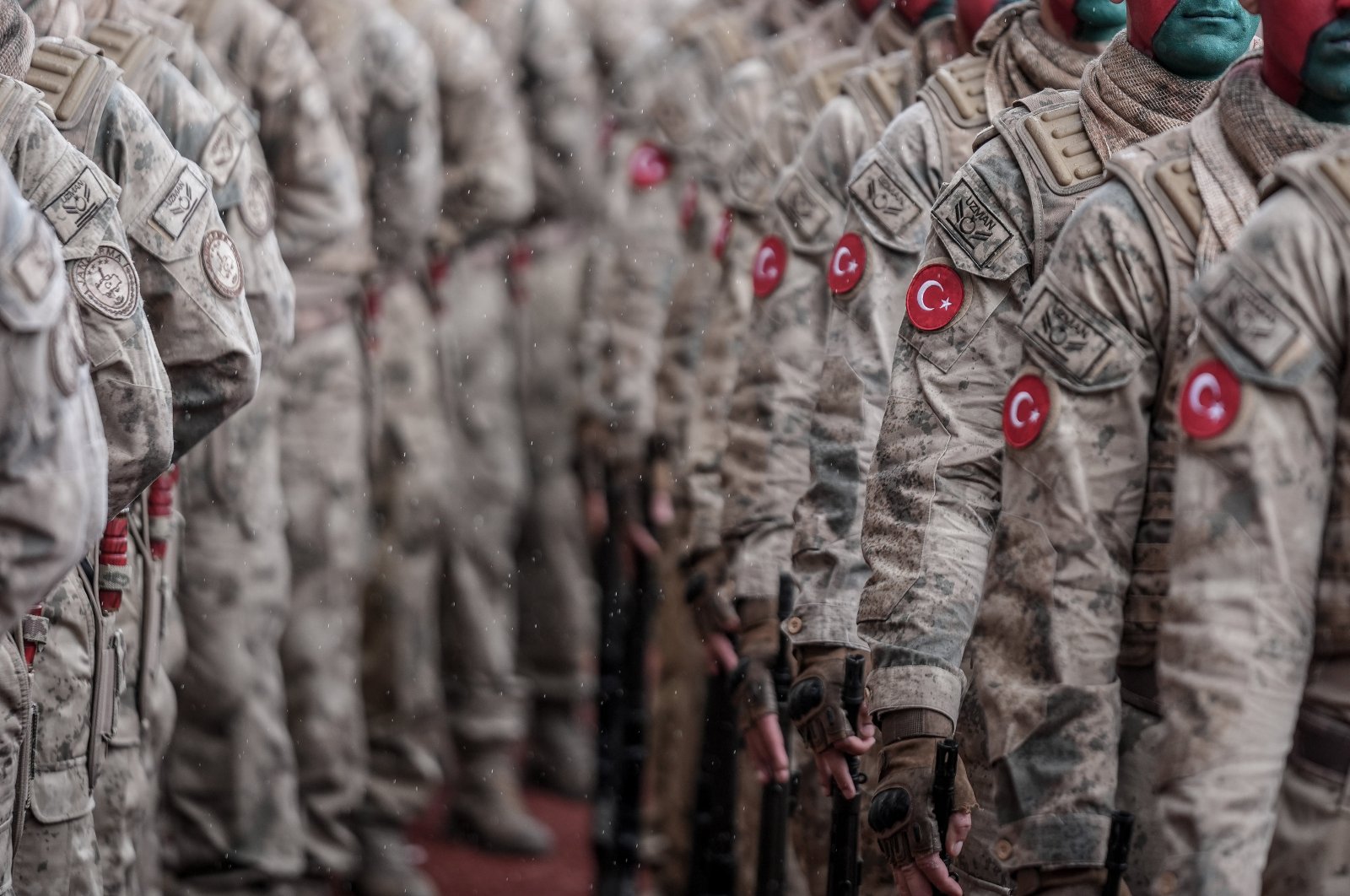 Gendarmerie troops attend a parade in Bilecik, northwestern Türkiye, Sept. 8, 2024. (AA Photo)