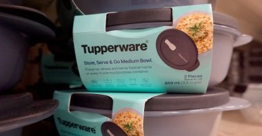 Tupperware products are offered for sale at a retail store in Chicago, Illinois, U.S., April 10, 2023. (AFP Photo)