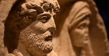 An artifact from the Zeugma Mosaic Museum, Gaziantep, Türkiye, Sept. 17, 2024. (AA Photo)