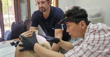 Experts are examining historical artifacts sent to South Korea. (Courtesy of Çorum Municipality)