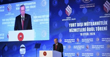 President Recep Tayyip Erdoğan speaks at the event, Ankara, Türkiye, Sept. 18, 2024. (AA Photo)