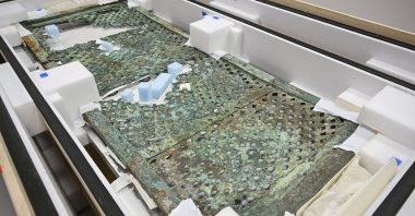 The returned sedir is to be examined by the experts, Istanbul, Türkiye, Sept. 18, 2024. (AA Photo)