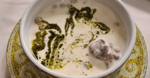 The Yuvalama soup at MSM restaurant in Gaziantep, southeastern Türkiye, Sept. 17, 2024. (Photo by Klaus Jurgens)