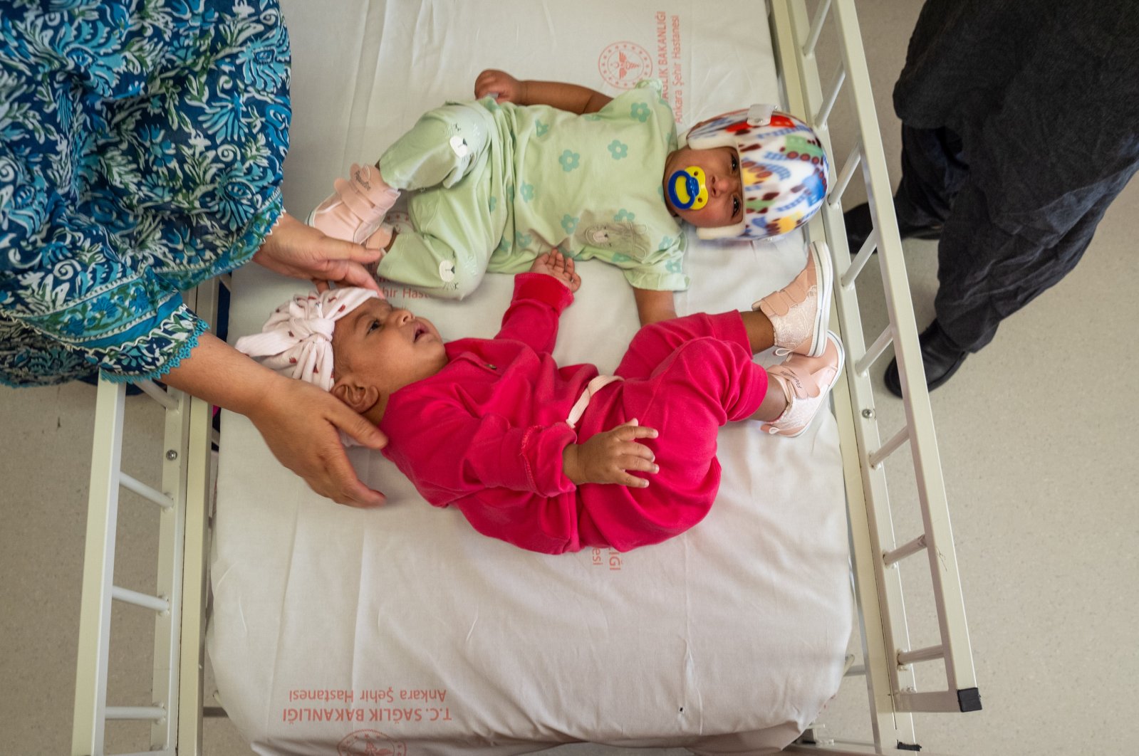 The separated children at the Bilkent City Hospital, Ankara, Türkiye, Sept. 6, 2024. (AA Photo)