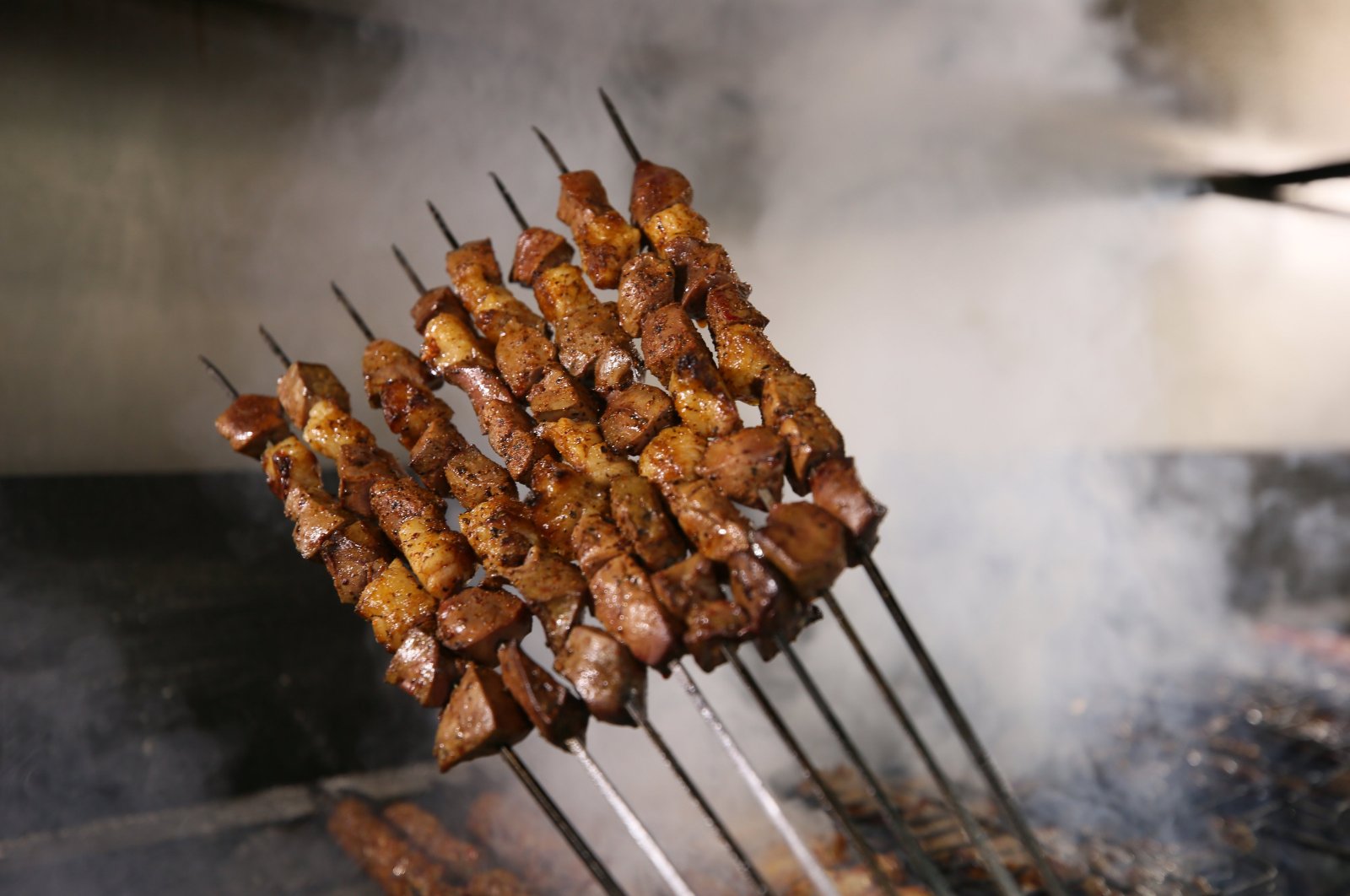 Turkish kebab is one of the famous dishes featured at the Gastroantep event, Gaziantep, Türkiye, Sept. 11, 2024. (AA Photo)