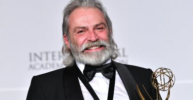 Haluk Bilginer winner of Best Performance by an Actor at the 2019 International Emmy Awards Gala, New York City, U.S., Nov. 25, 2019. (Getty Images)