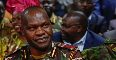 Kenya&#039;s Deputy Inspector General of Police Gilbert Masengeli reacts as he presents himself to court after he was sentenced to six months in prison for repeatedly defying orders to testify about the whereabouts of three men allegedly abducted by police officers, at the Milimani Law Courts, Nairobi, Kenya, Sept. 20, 2024. (Reuters Photo)
