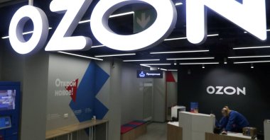 A view shows the pick-up point of the Ozon online retailer in Moscow, Russia, March 16, 2020. (Reuters Photo)